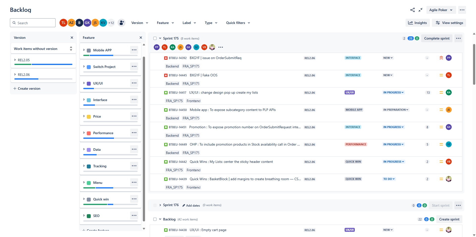 Product Backlog Example